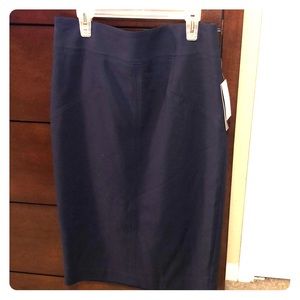 NY&Co Navy Stretch Pencil Skirt.